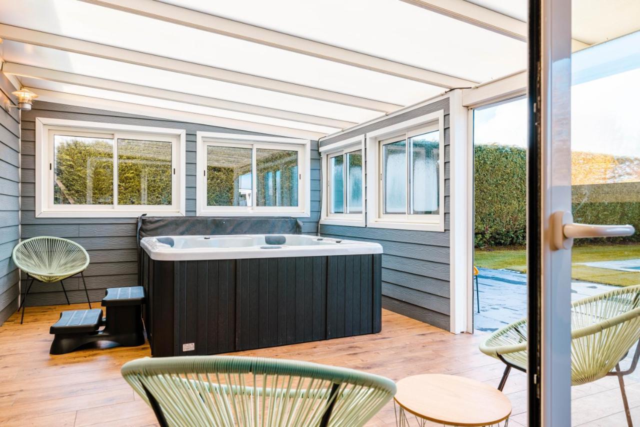 Grande maison avec piscine et jacuzzi à la campagne Desvres Exterior foto