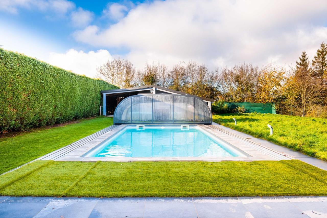 Grande maison avec piscine et jacuzzi à la campagne Desvres Exterior foto