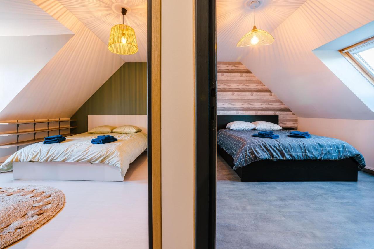 Grande maison avec piscine et jacuzzi à la campagne Desvres Exterior foto